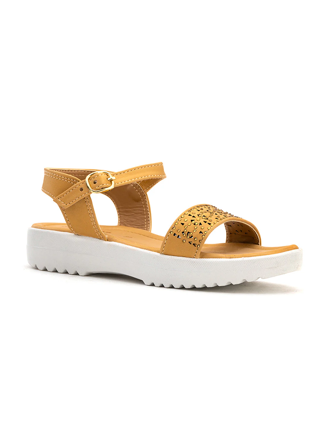 KHADIM Adrianna Flat Sandal for Girls (4.5-12 yrs)