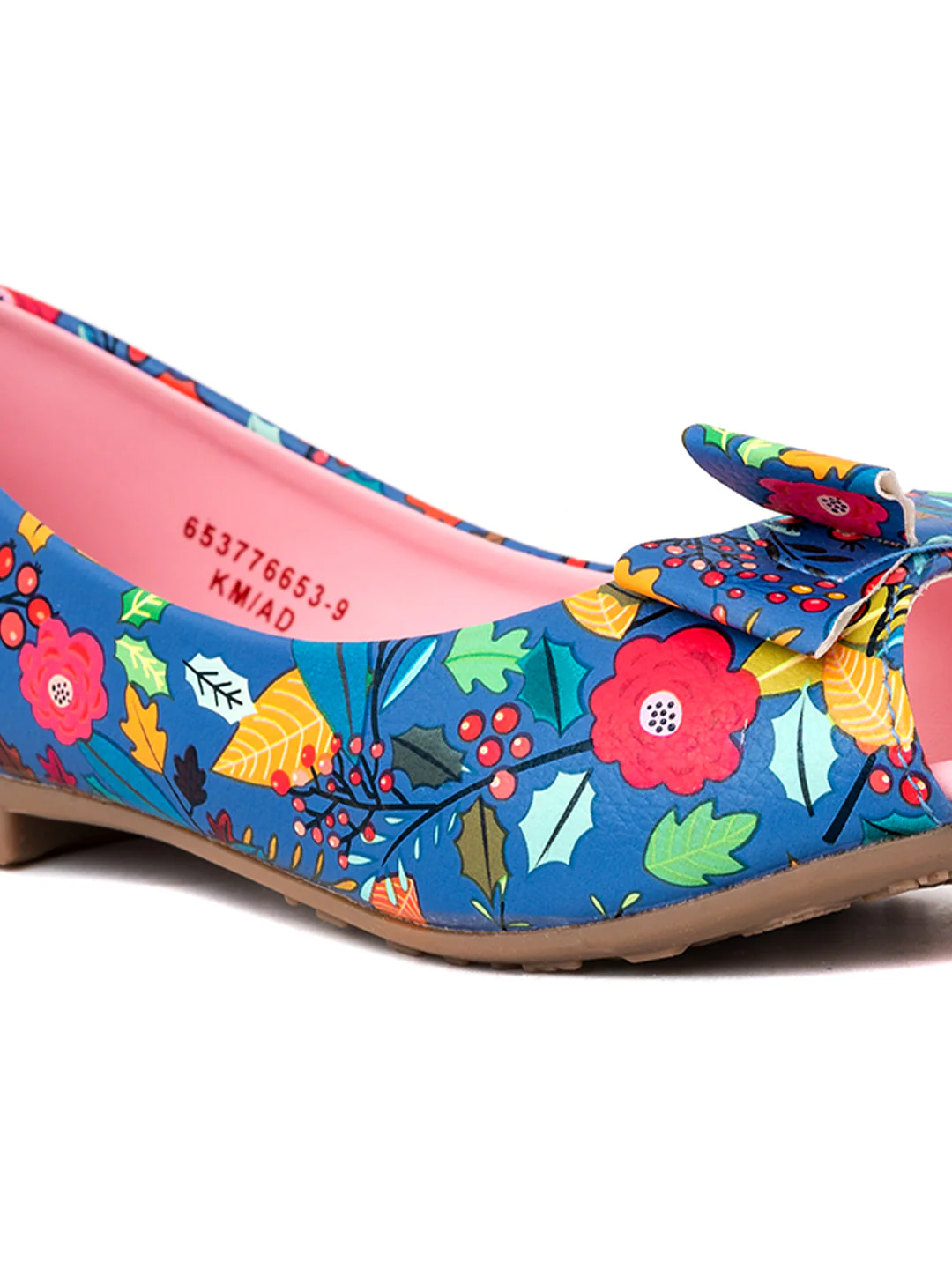 KHADIM Adrianna Peep-Toe Ballerina Shoe for Girls (4.5-12 yrs) - Image 12