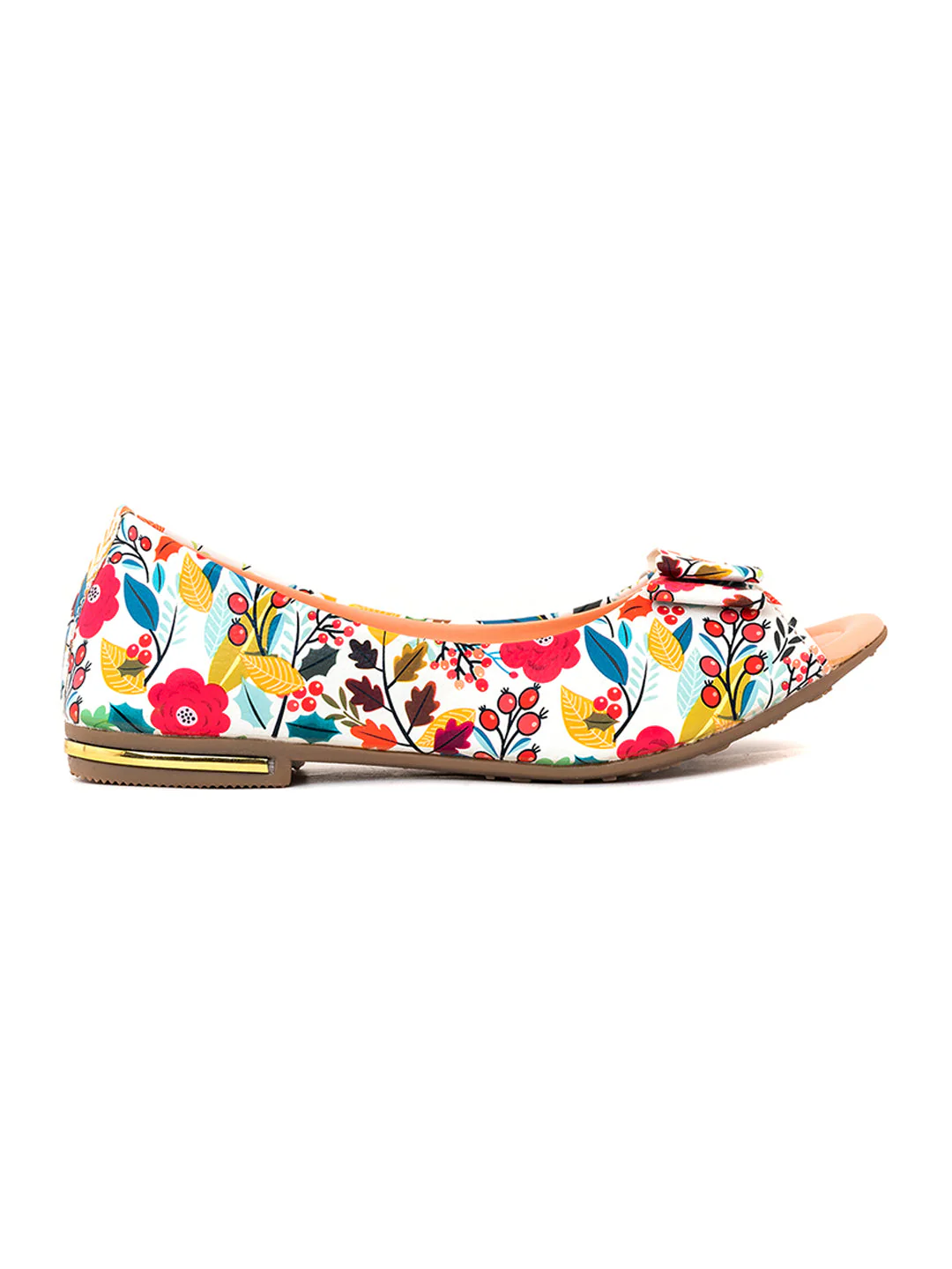 KHADIM Adrianna Peep-Toe Ballerina Shoe for Girls (4.5-12 yrs) - Image 4
