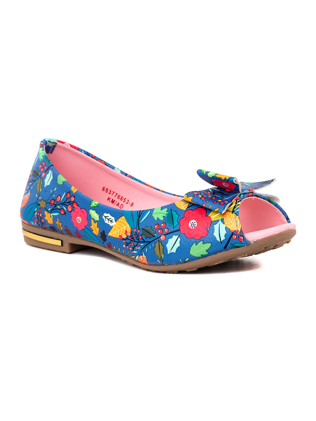KHADIM Adrianna Peep-Toe Ballerina Shoe for Girls (4.5-12 yrs) - Image 7