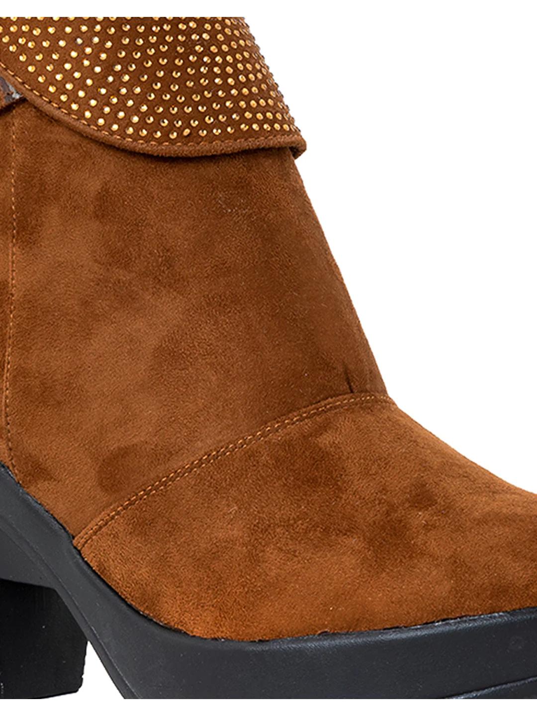 Khadim Cleo Block Heel Cuff Boots for Women - Image 5