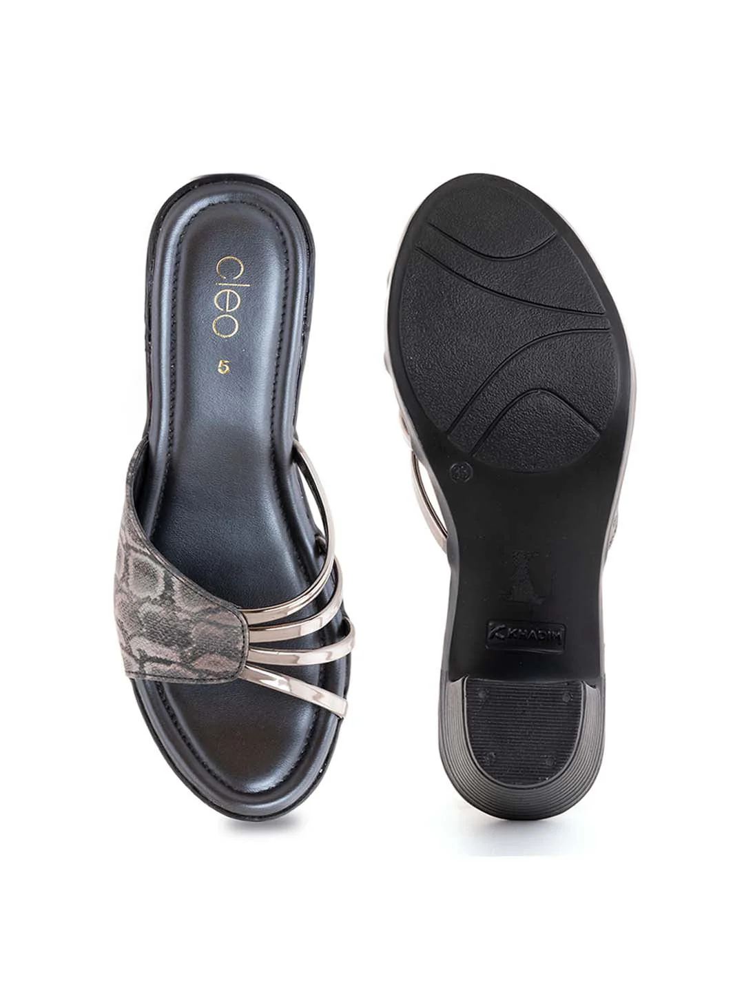 Khadim Cleo Block Heel Mule Slip On Sandal for Women - Image 4