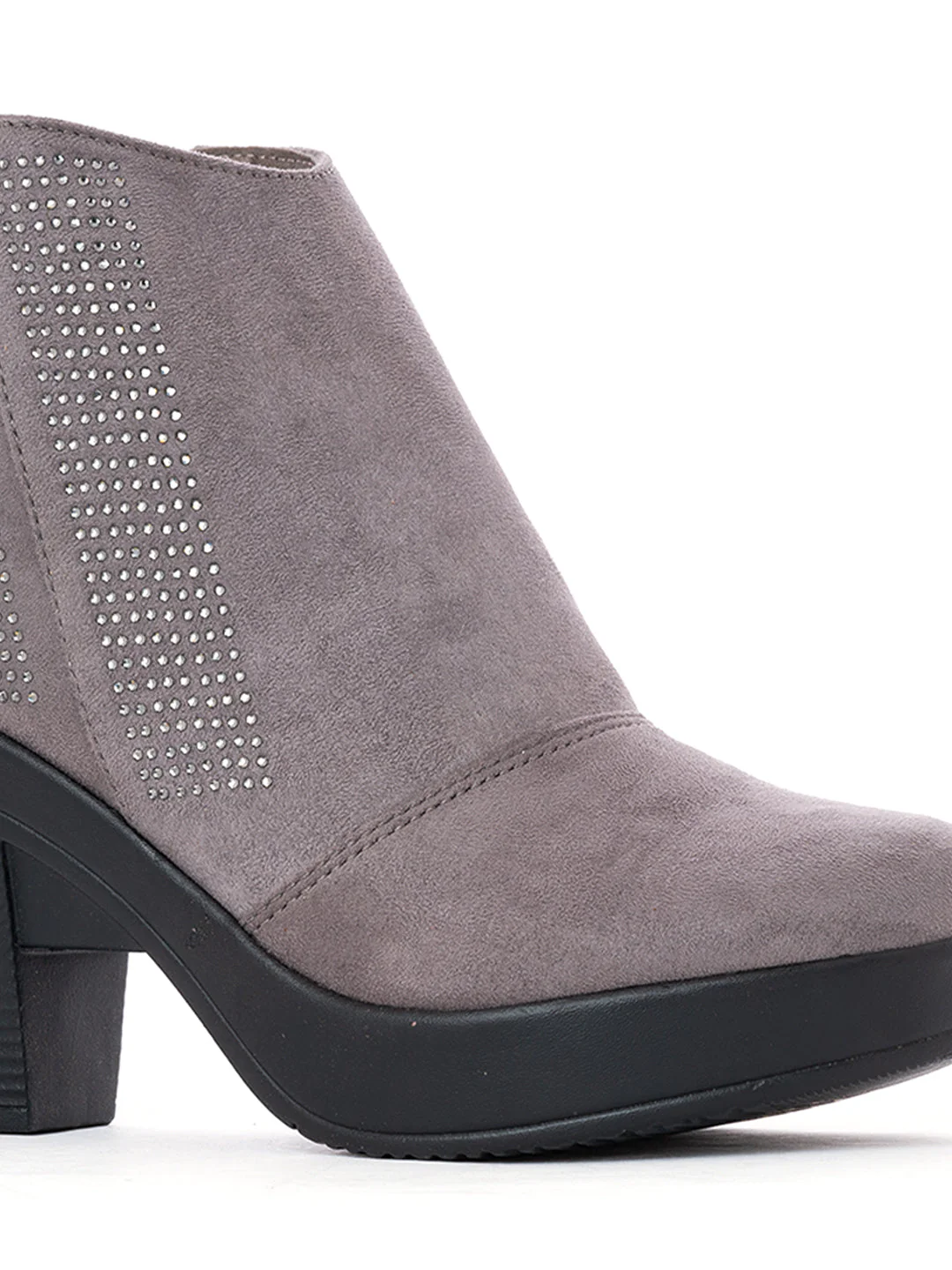 Khadim Cleo Block Heel Zipper Boots for Women - Image 10