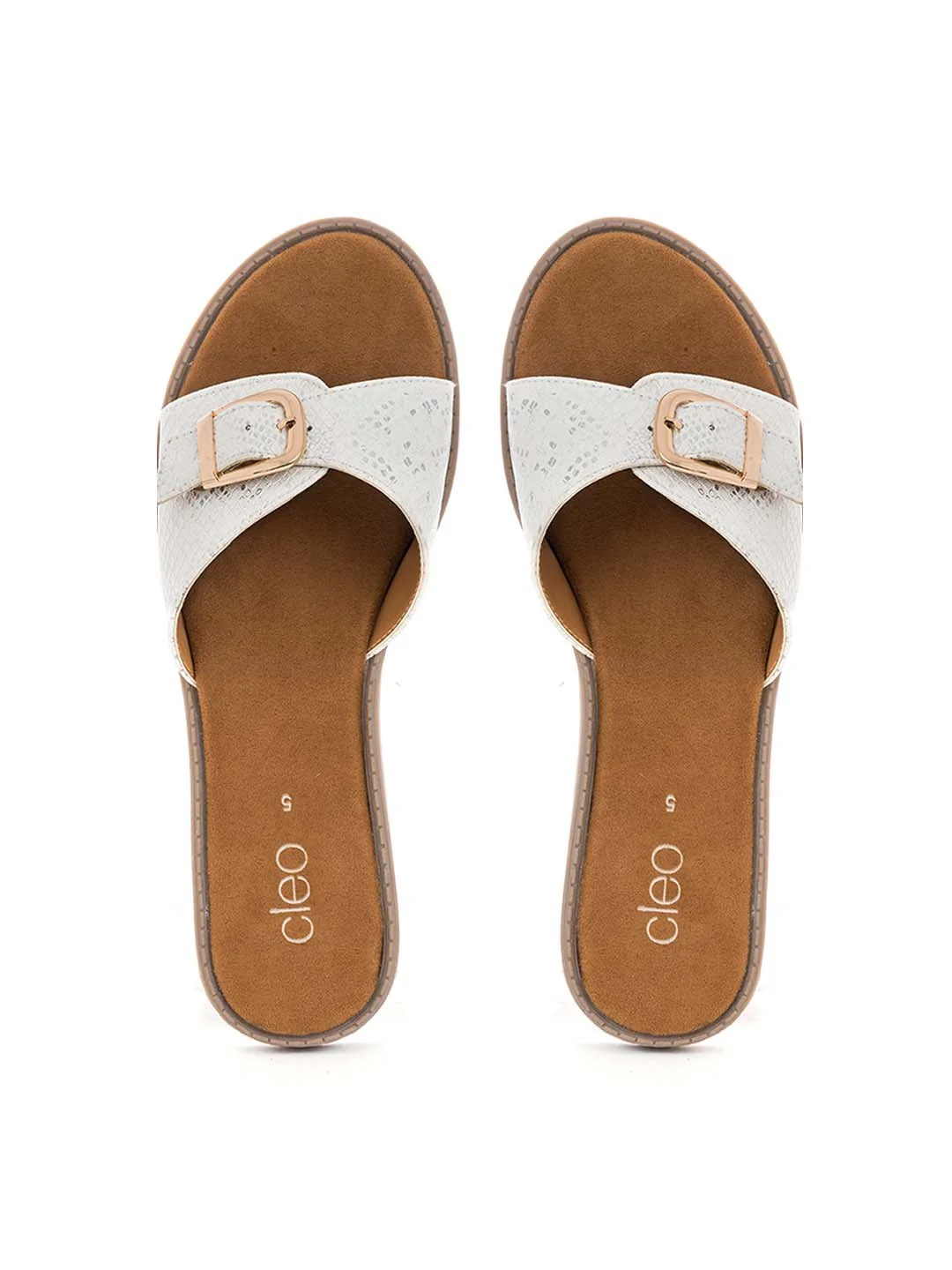 Khadim Cleo Flat Mule Slide Sandal for Women - Image 2
