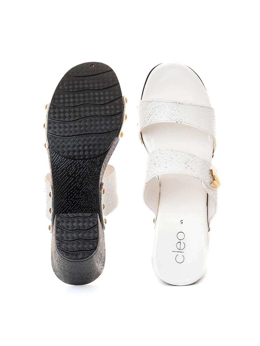 Khadim Cleo High Heel Block Mule Slip On Sandal for Women - Image 4