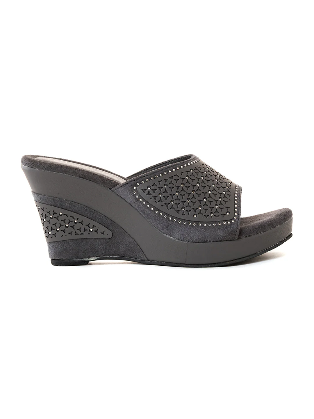 Khadim Cleo High Heel Wedge Mule Slip On Sandal for Women - Image 4