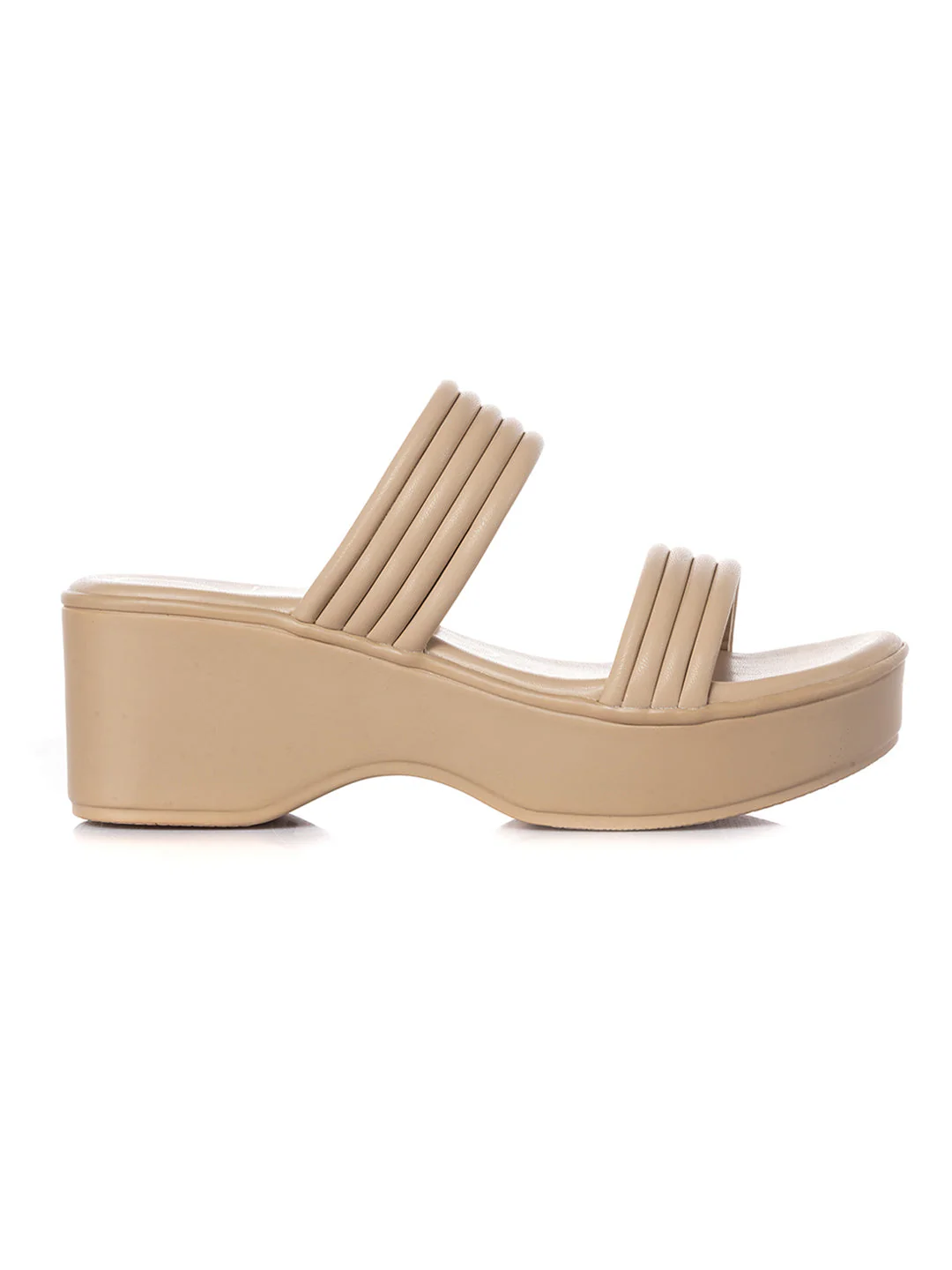 KHADIM Cleo High Heel Wedge Slip On Sandal for Women - Image 11