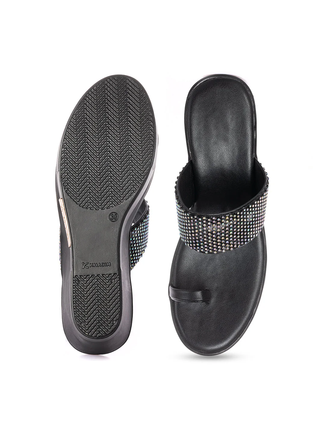 KHADIM Cleo High Heel Wedge Slip On Sandal for Women - Image 13