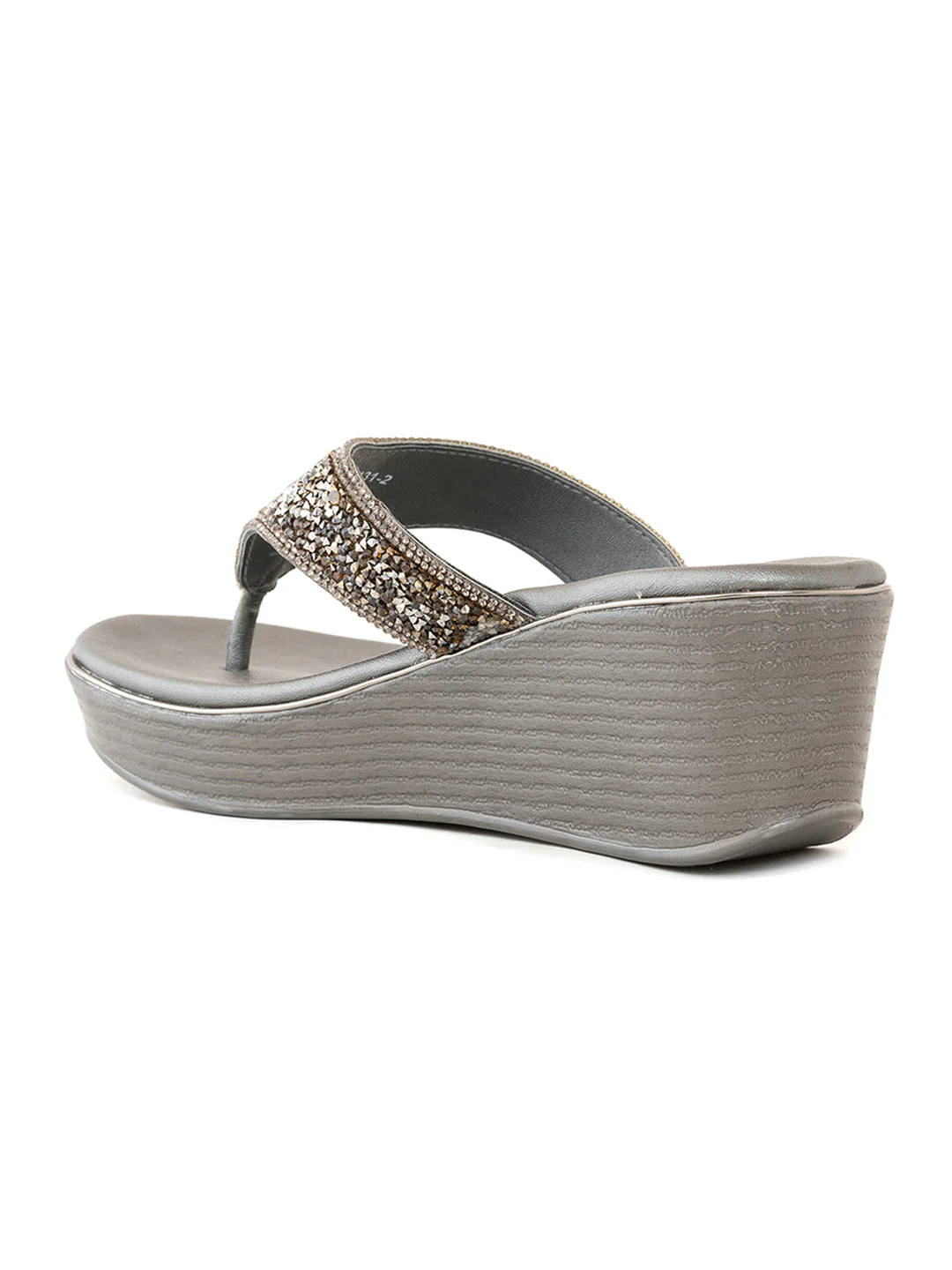 Khadim Cleo Wedge Heel Slip On Sandal for Women - Image 3