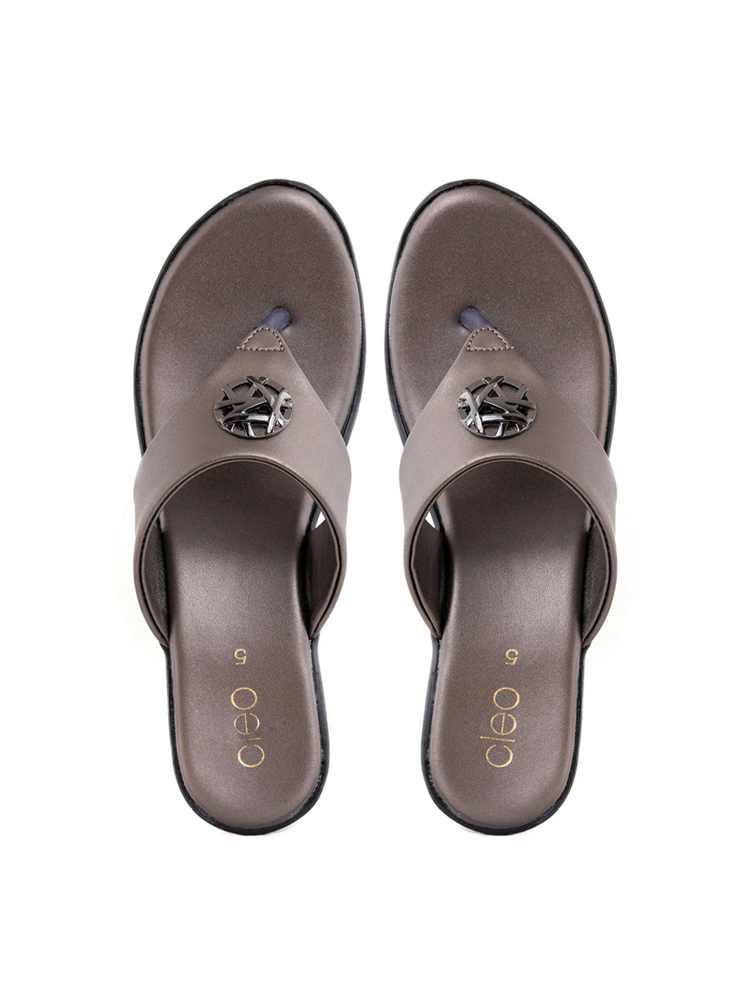 Khadim Cleo Wedge Heel Slip On Sandal for Women - Image 2