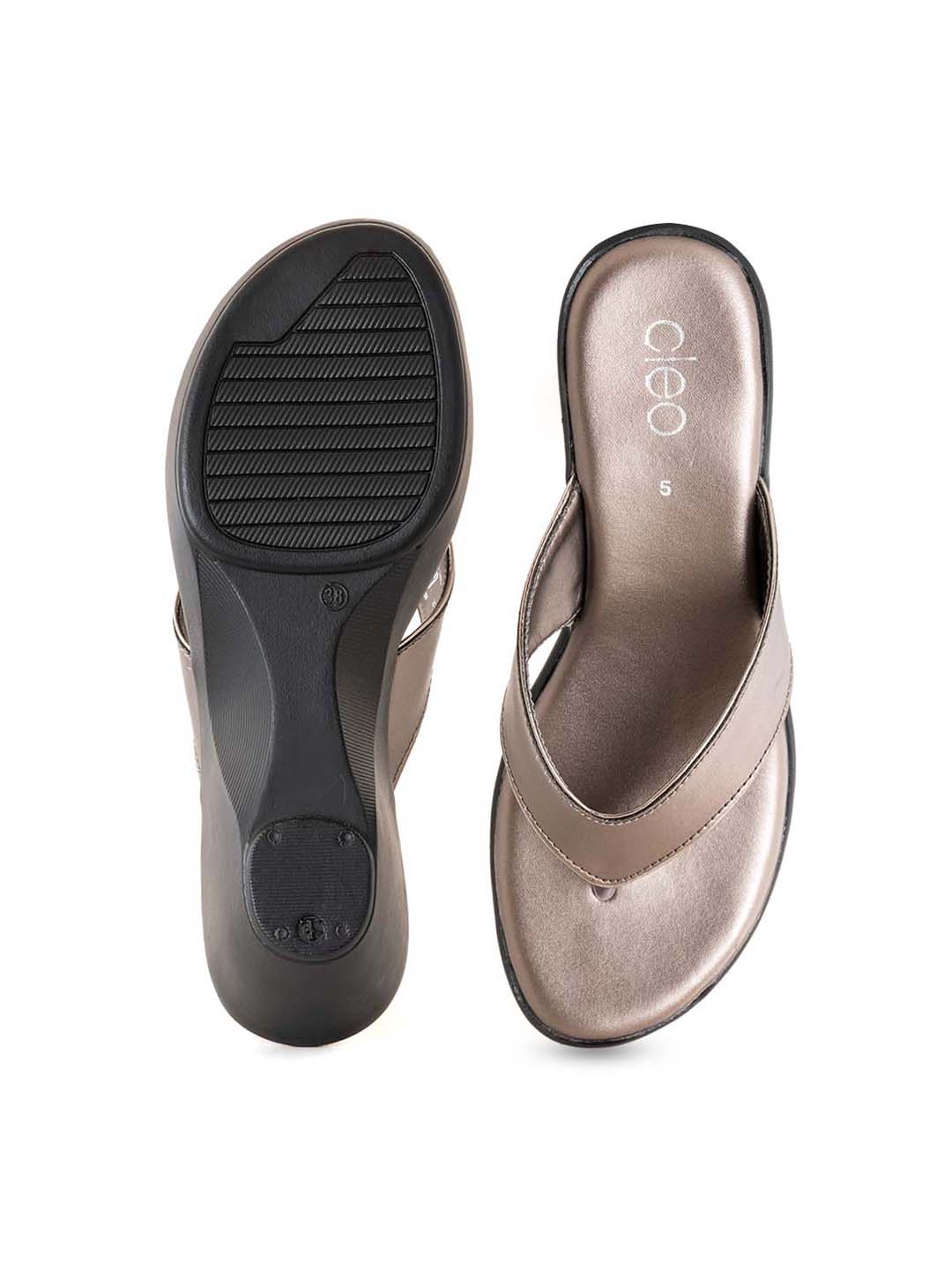 Khadim Cleo Wedge Heel Slip On Sandal for Women - Image 5