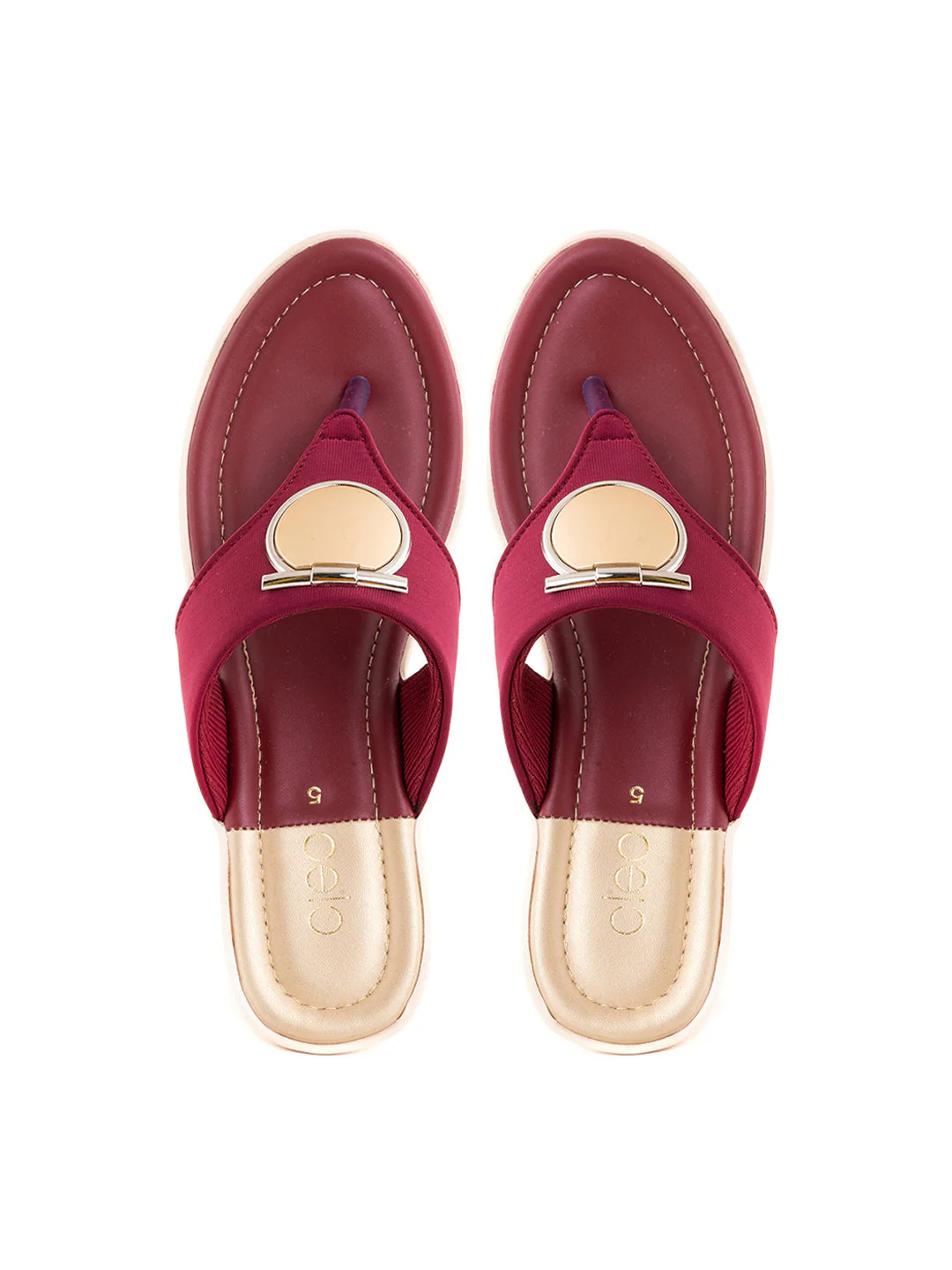 Khadim Cleo Wedge Heel Slip On Sandal for Women - Image 2