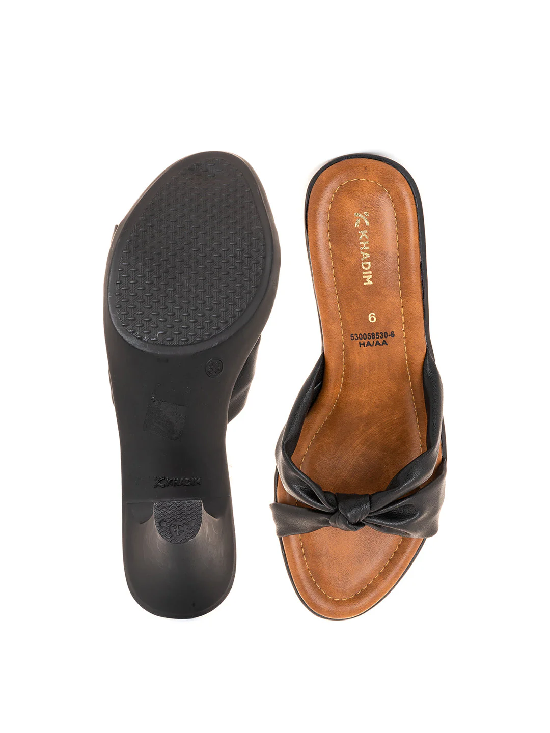 Khadim Cone Heel Mule Slip On Sandal for Women - Image 5