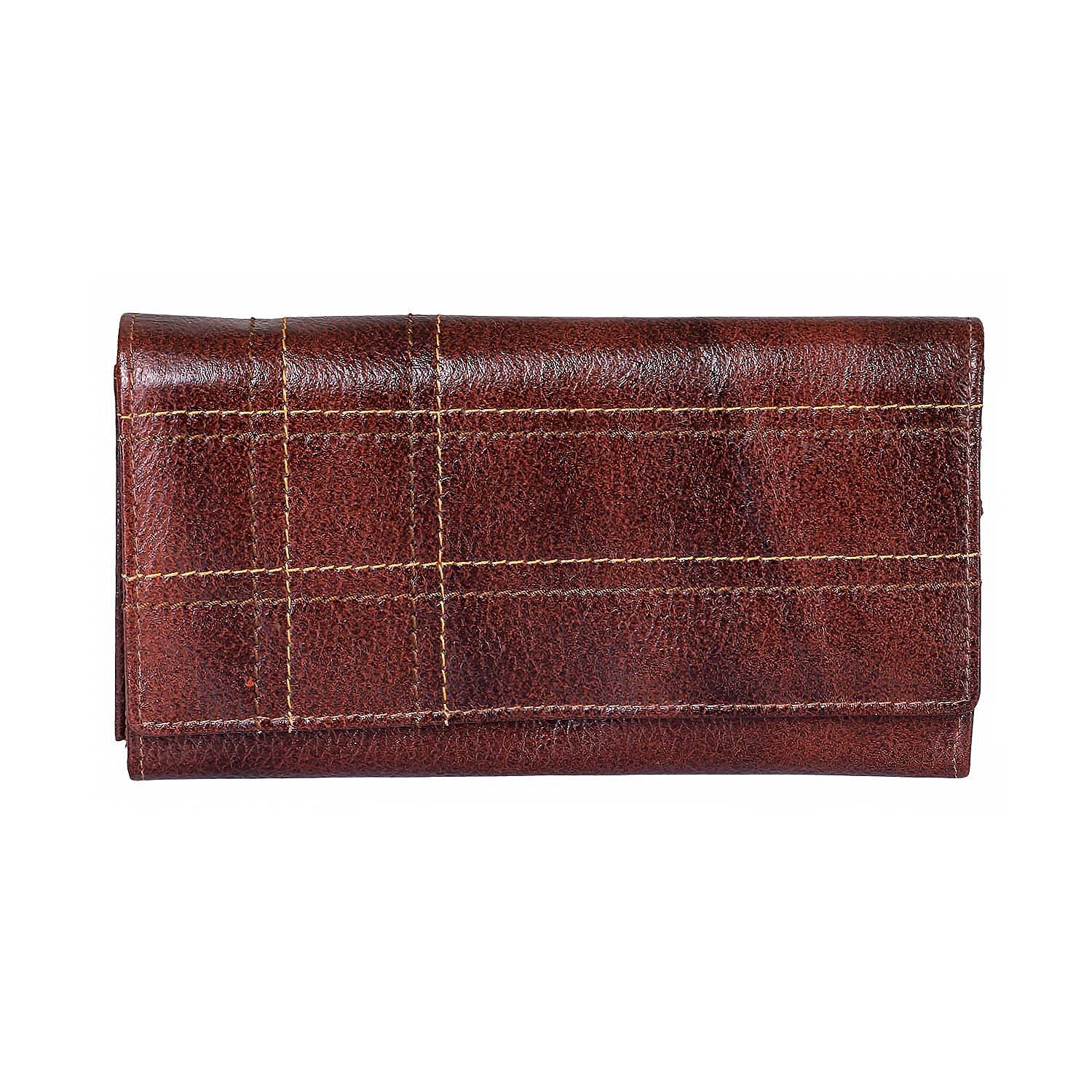 KHADIM Flap-Over Leather Wallet for Women - Image 2