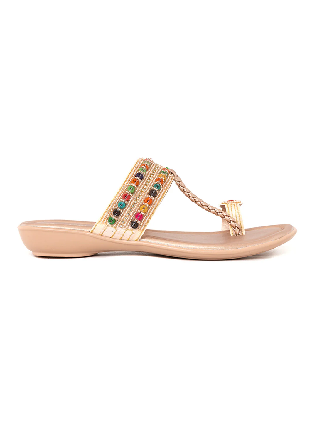 Khadim Flat Kolhapuri Slip On Sandal for Women - Image 4