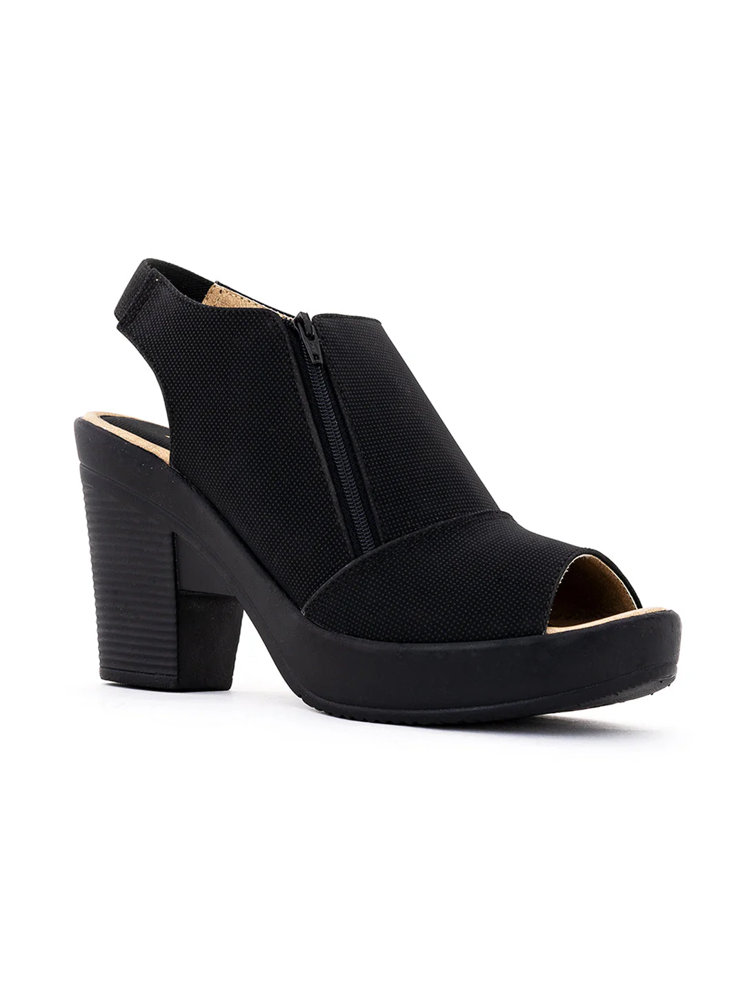 Khadim High Heel Block Peep-toe Sandal for Women