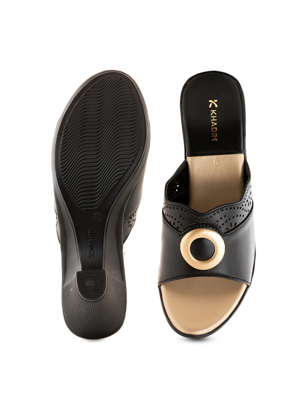 Khadim High Heel Cone Mule Slip On Sandal for Women - Image 5