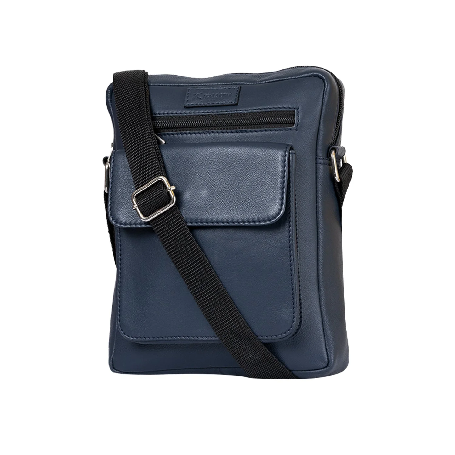 Khadim Leather Crossbody Messenger Bag with Adjustable Long Strap for Men - Image 4