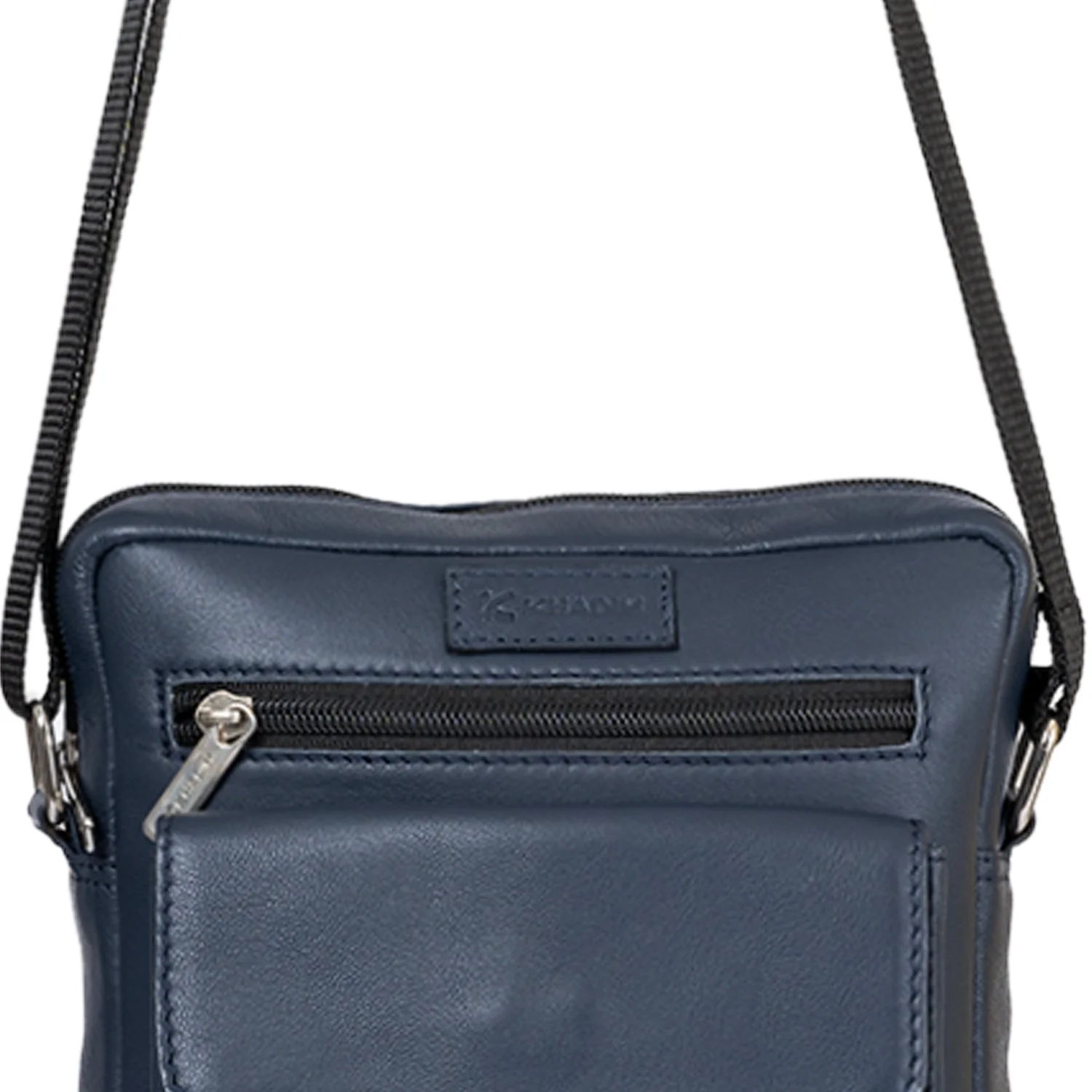 Khadim Leather Crossbody Messenger Bag with Adjustable Long Strap for Men - Image 8