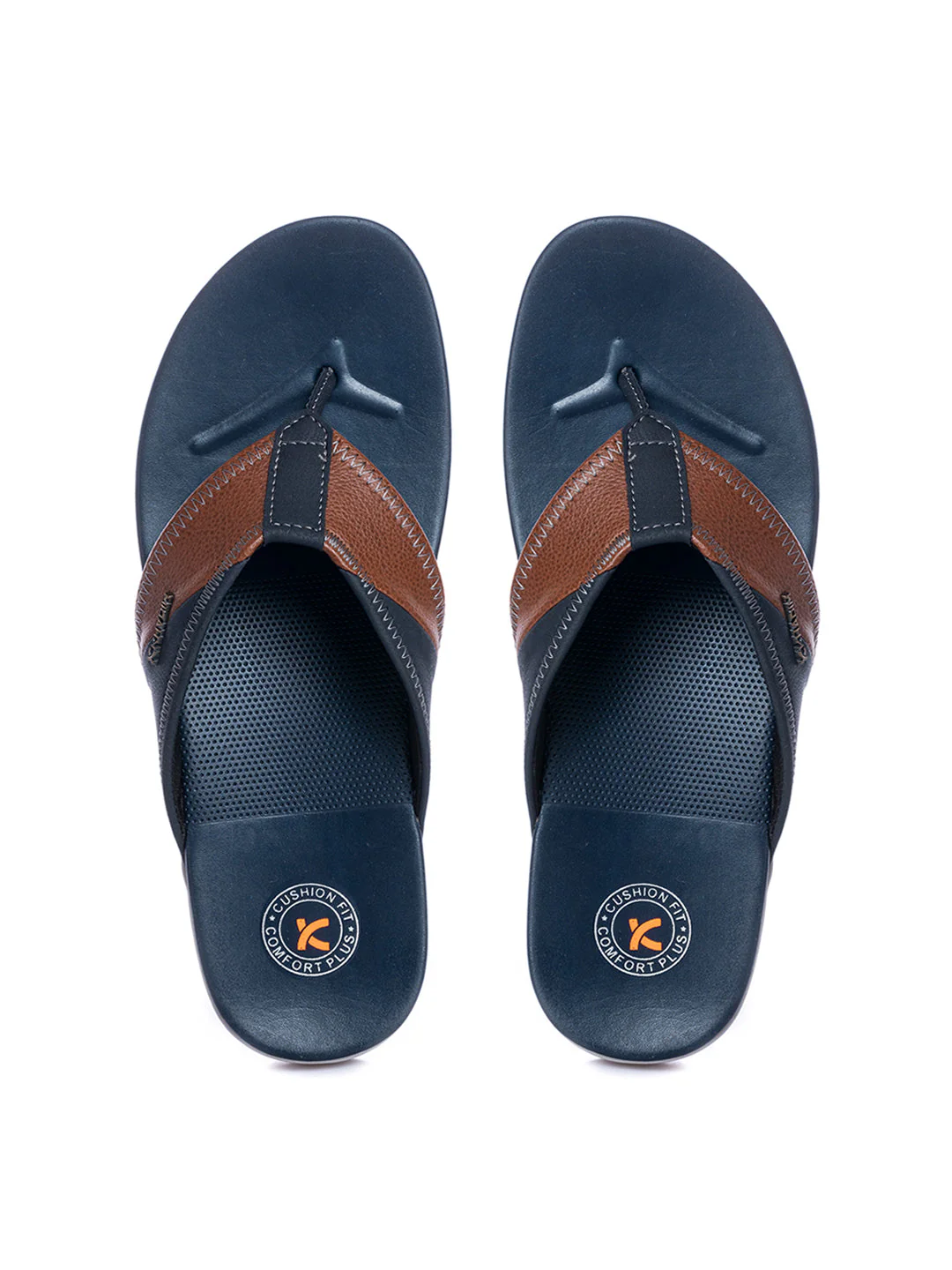 KHADIM Navy Casual Flip Flops for Men - Image 3