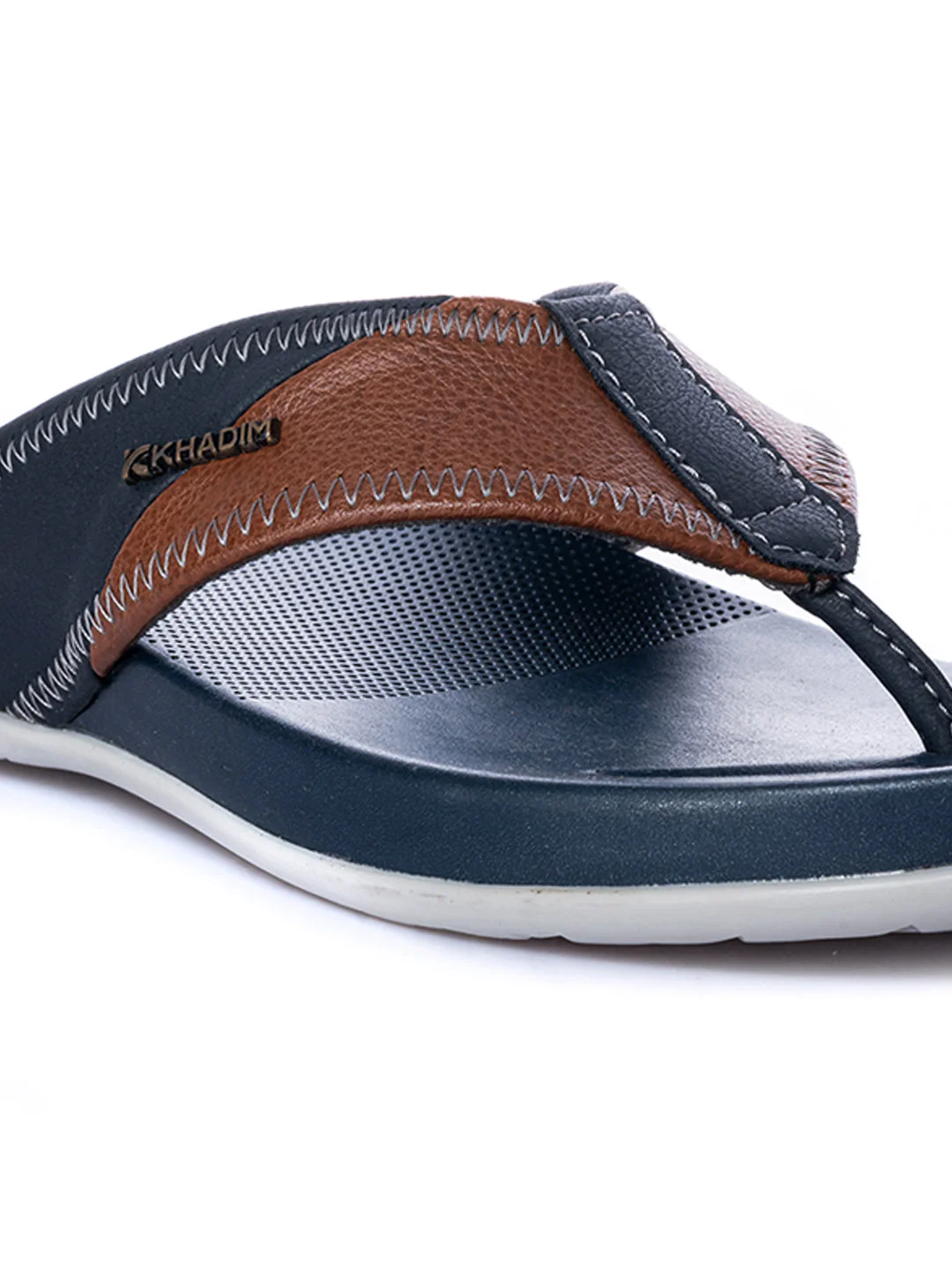 KHADIM Navy Casual Flip Flops for Men - Image 7