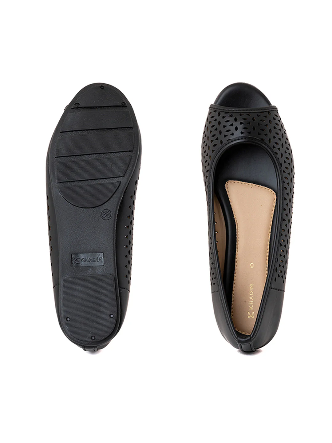 Khadim Peep-toe Ballerina Casual Shoe for Women - Image 4