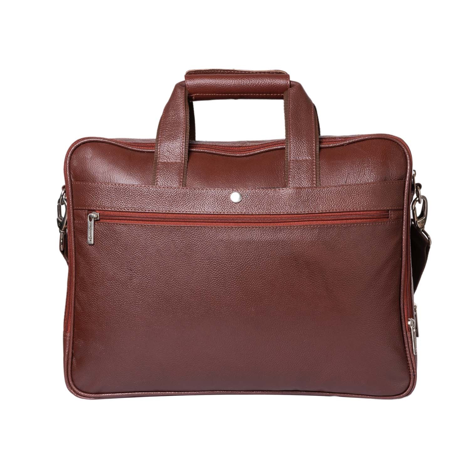 Khadim Portfolio Bag with Laptop Sleeve, Detachable & Adjustable Long Strap for Men - Image 6