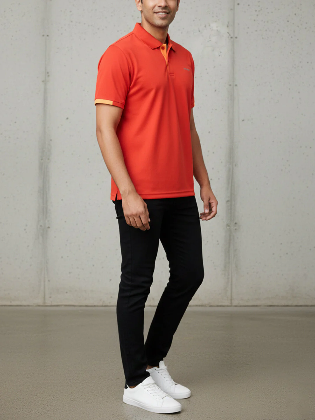 KHADIM Pro Half Sleeves Polo Neck T-Shirt for Men - Image 3