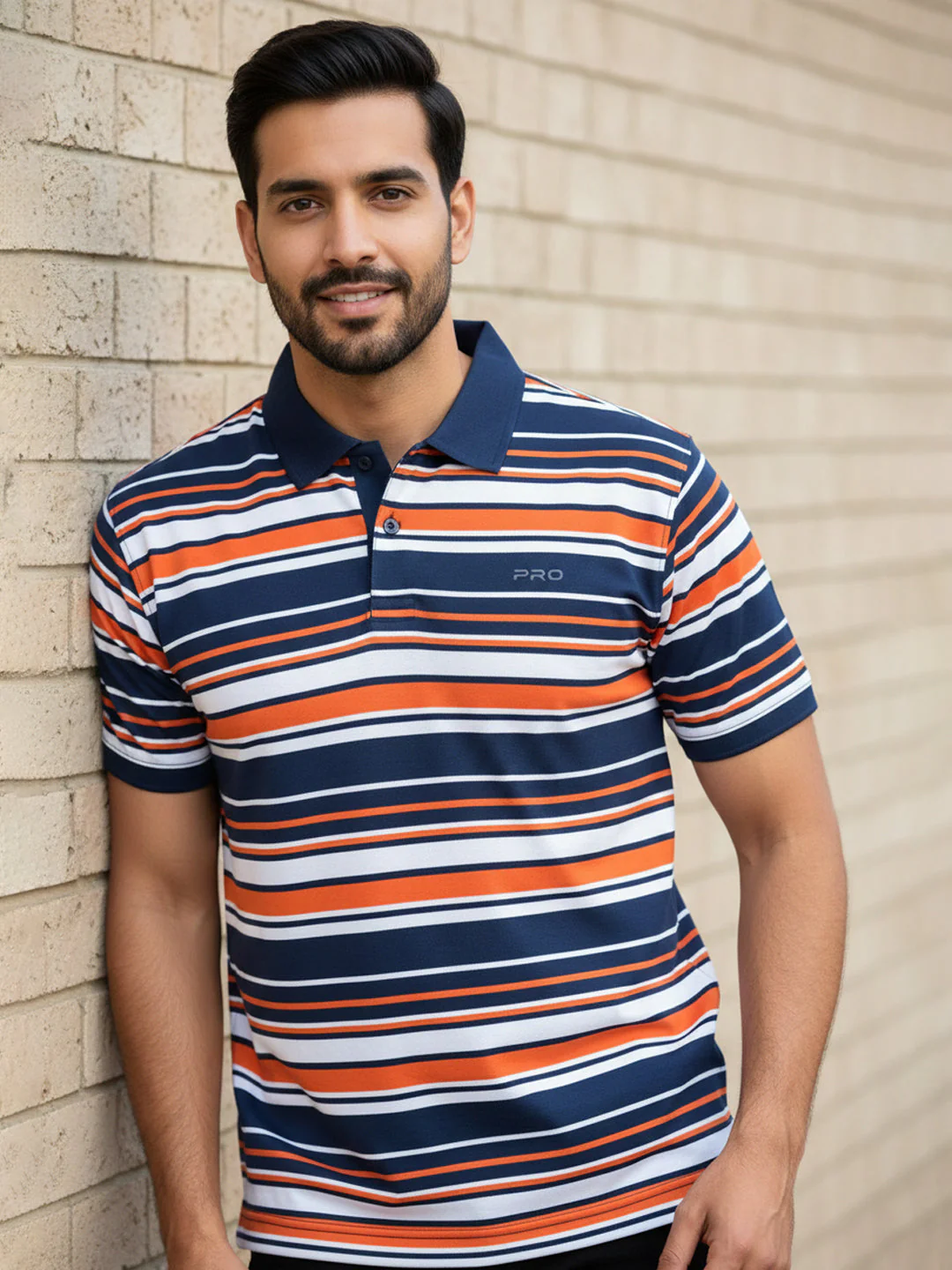 KHADIM Pro Half Sleeves Polo Neck T-Shirt for Men