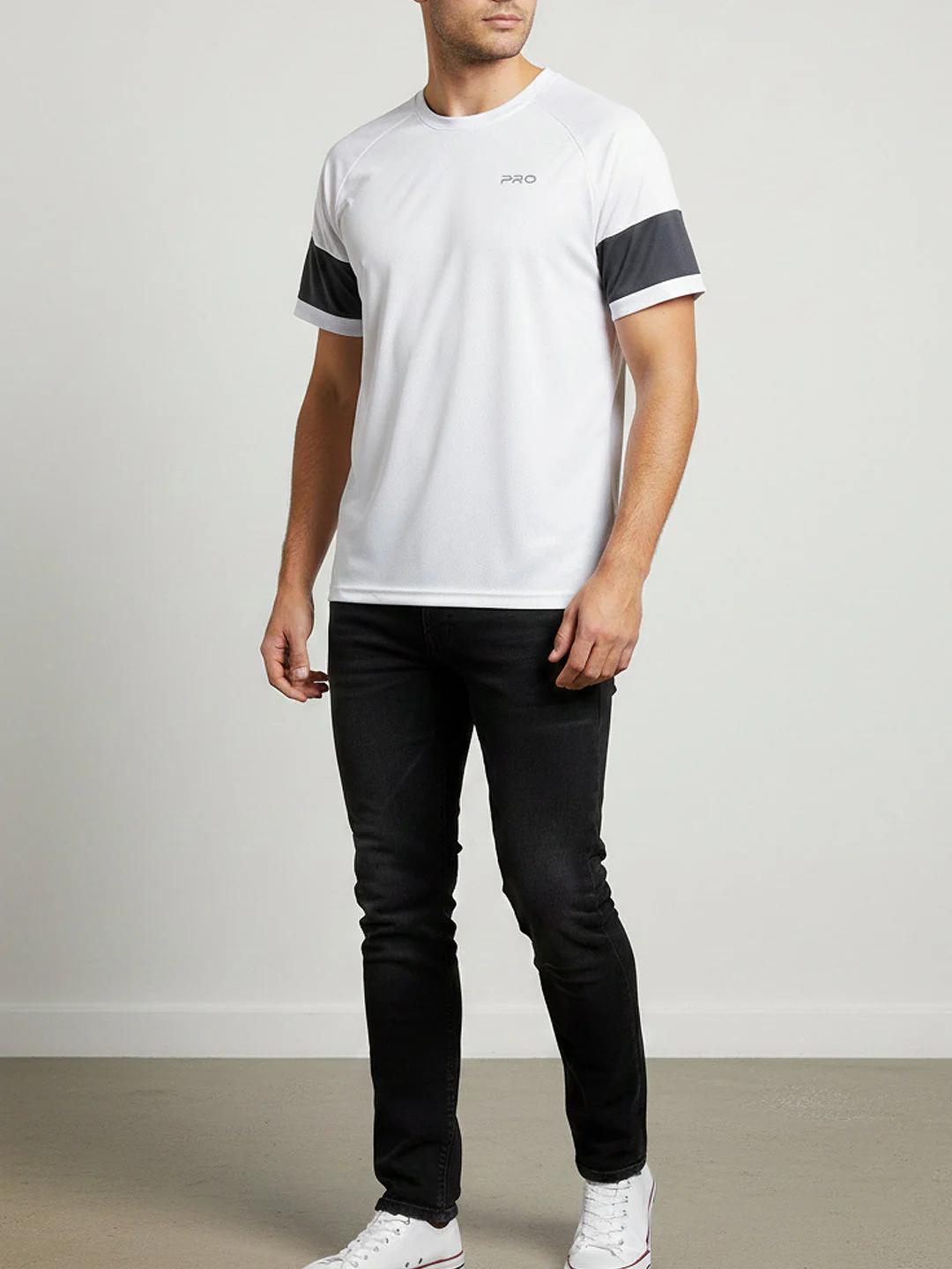 KHADIM Pro Half Sleeves Round Neck T-Shirt for Men - Image 3