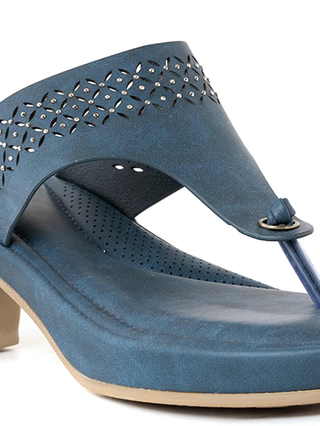 Khadim Sharon Block Heel Slip On Sandal for Women - Image 12