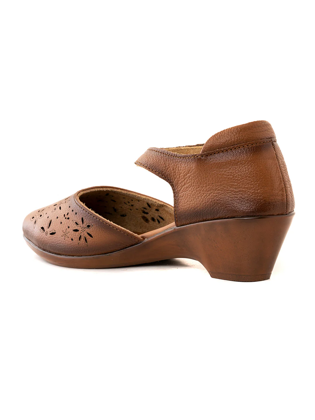 Khadim Sharon Leather Wedge Heel Sandal for Women - Image 3