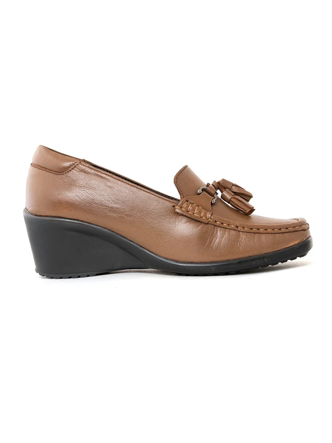Khadim Sharon Wedge Heel Kiltie Loafers Casual Shoe for Women - Image 3