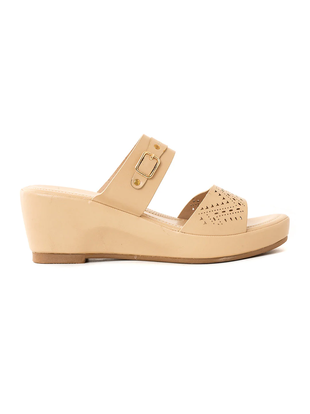 Khadim Sharon Wedge Heel Mule Slip On Sandal for Women - Image 8