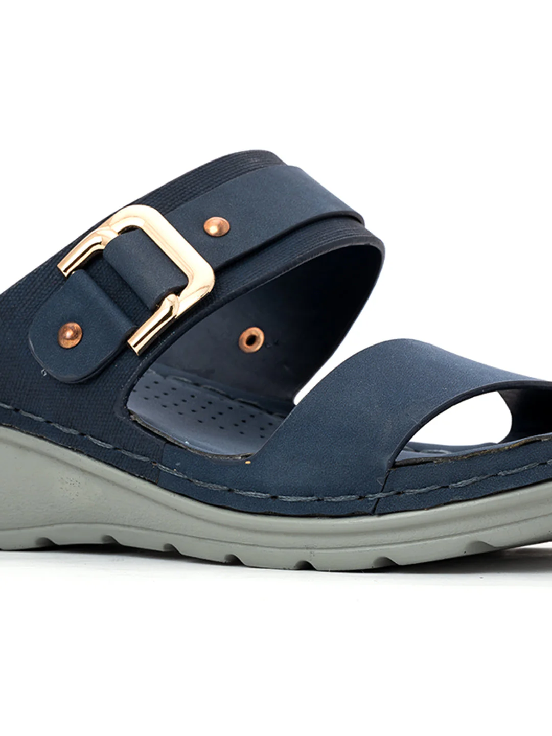 Khadim Sharon Wedge Heel Mule Slip On Sandal for Women - Image 12