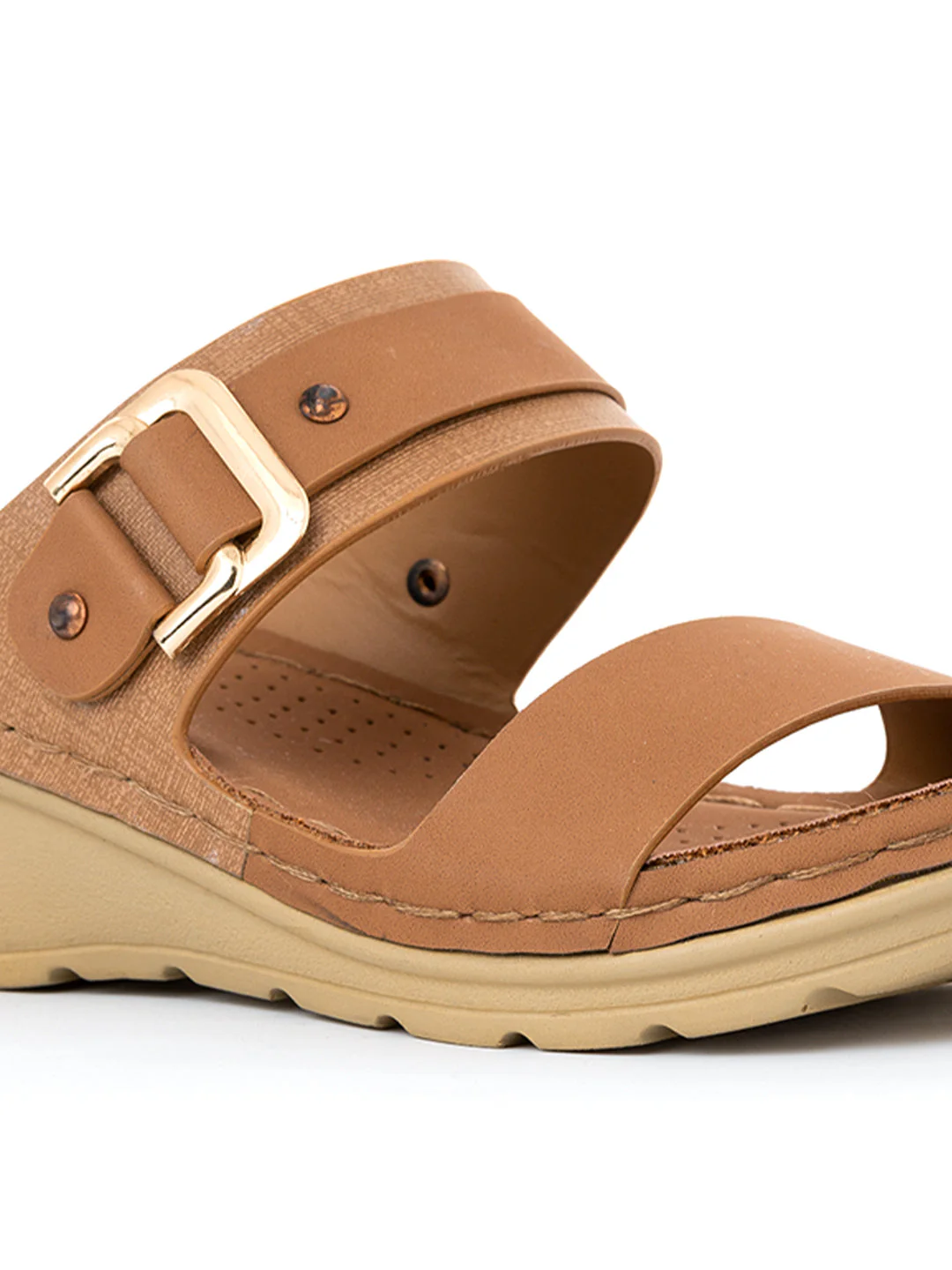 Khadim Sharon Wedge Heel Mule Slip On Sandal for Women - Image 6