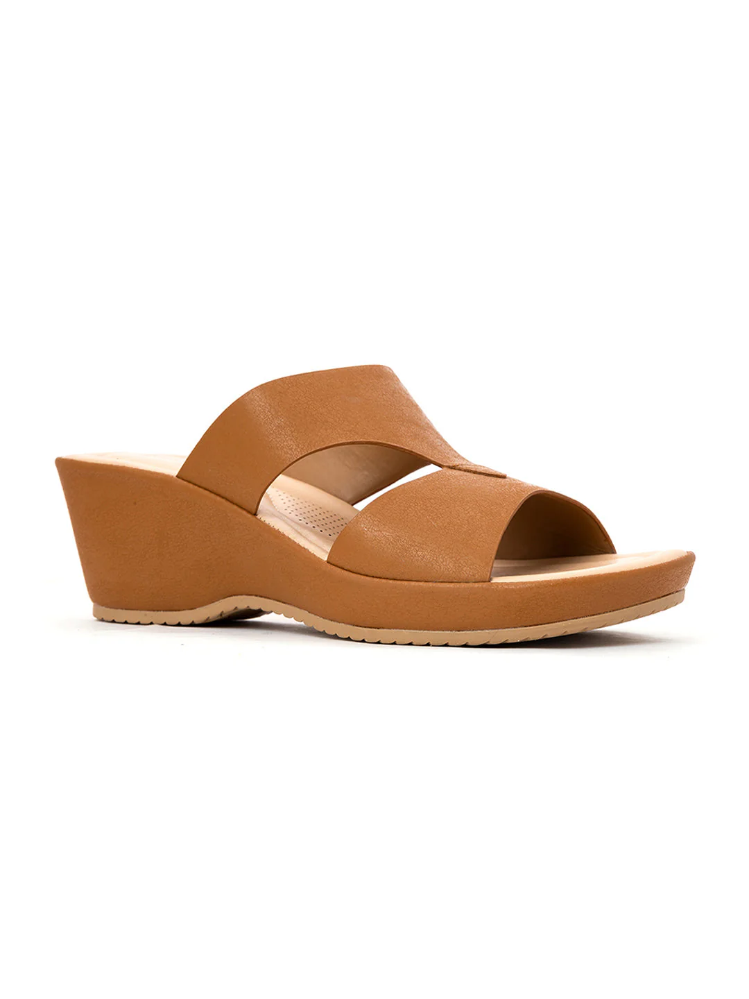 Khadim Sharon Wedge Heel Mule Slip On Sandal for Women - Image 7