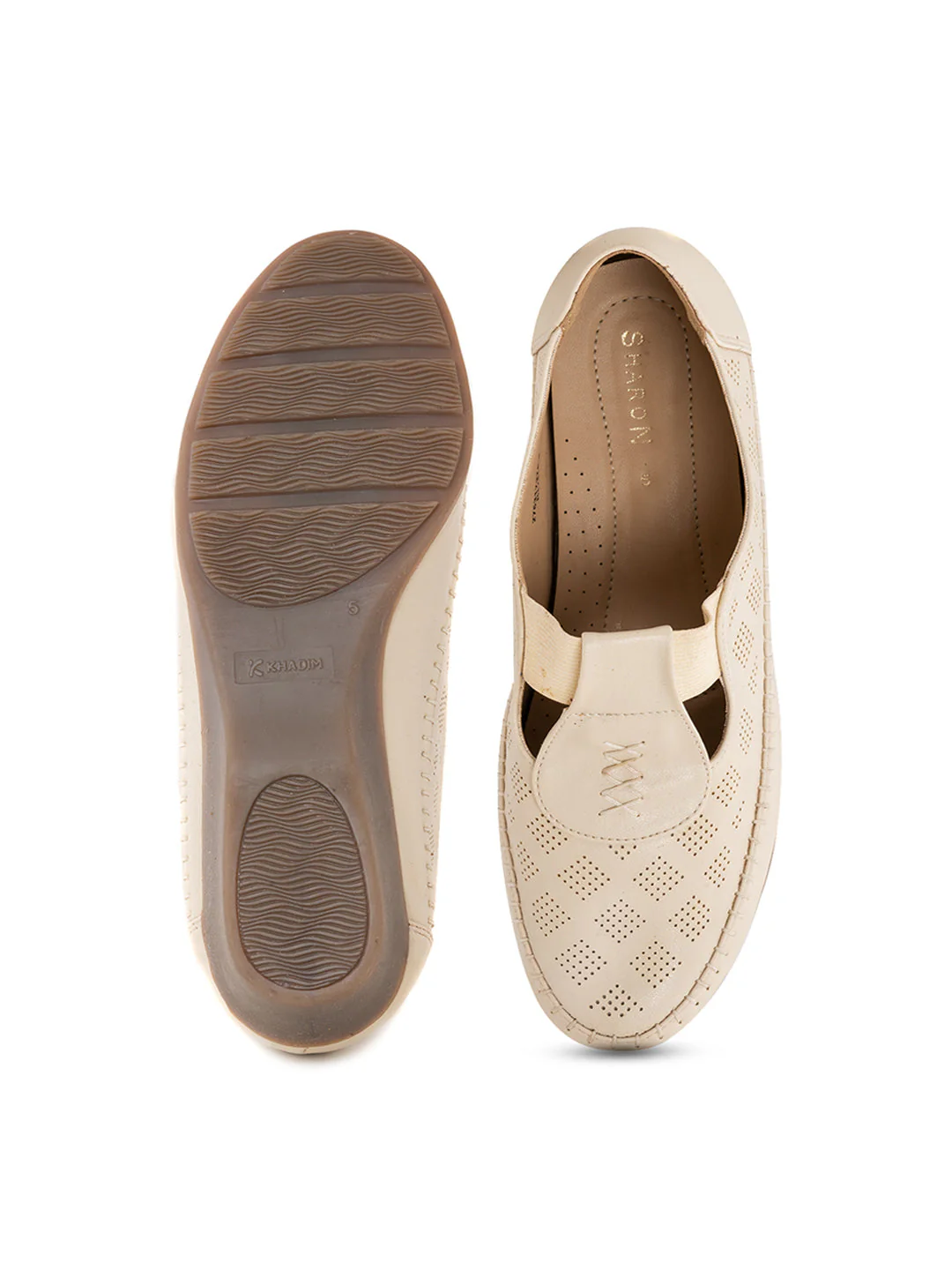 Khadim Sharon Wedge Heel Slip On Casual Shoe for Women - Image 4