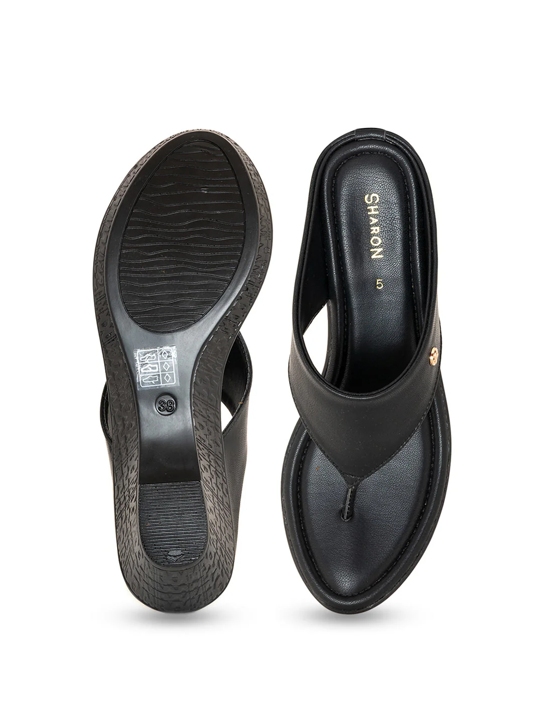 Khadim Sharon Wedge Heel Slip On Sandal for Women - Image 11