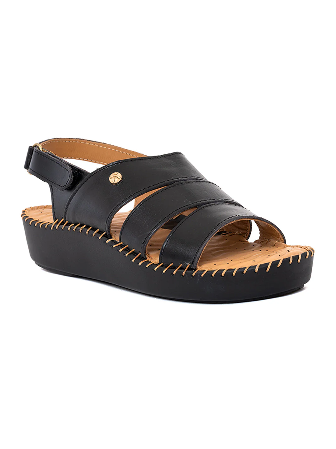 Khadim Softouch Leather Platform Heel Sandal for Women - Image 7
