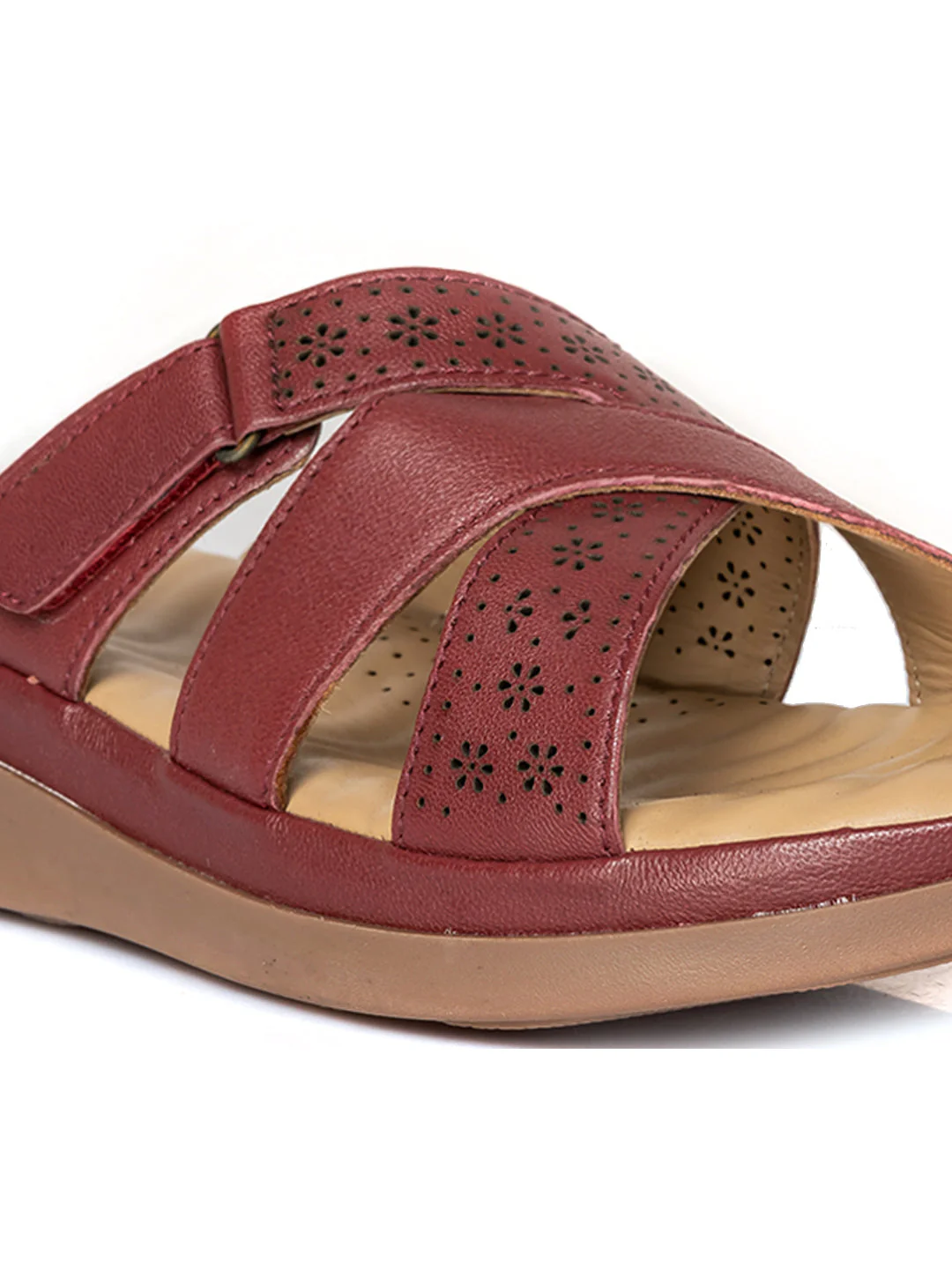 KHADIM Softouch Leather Platform Heel Slip On Sandal for Women - Image 7