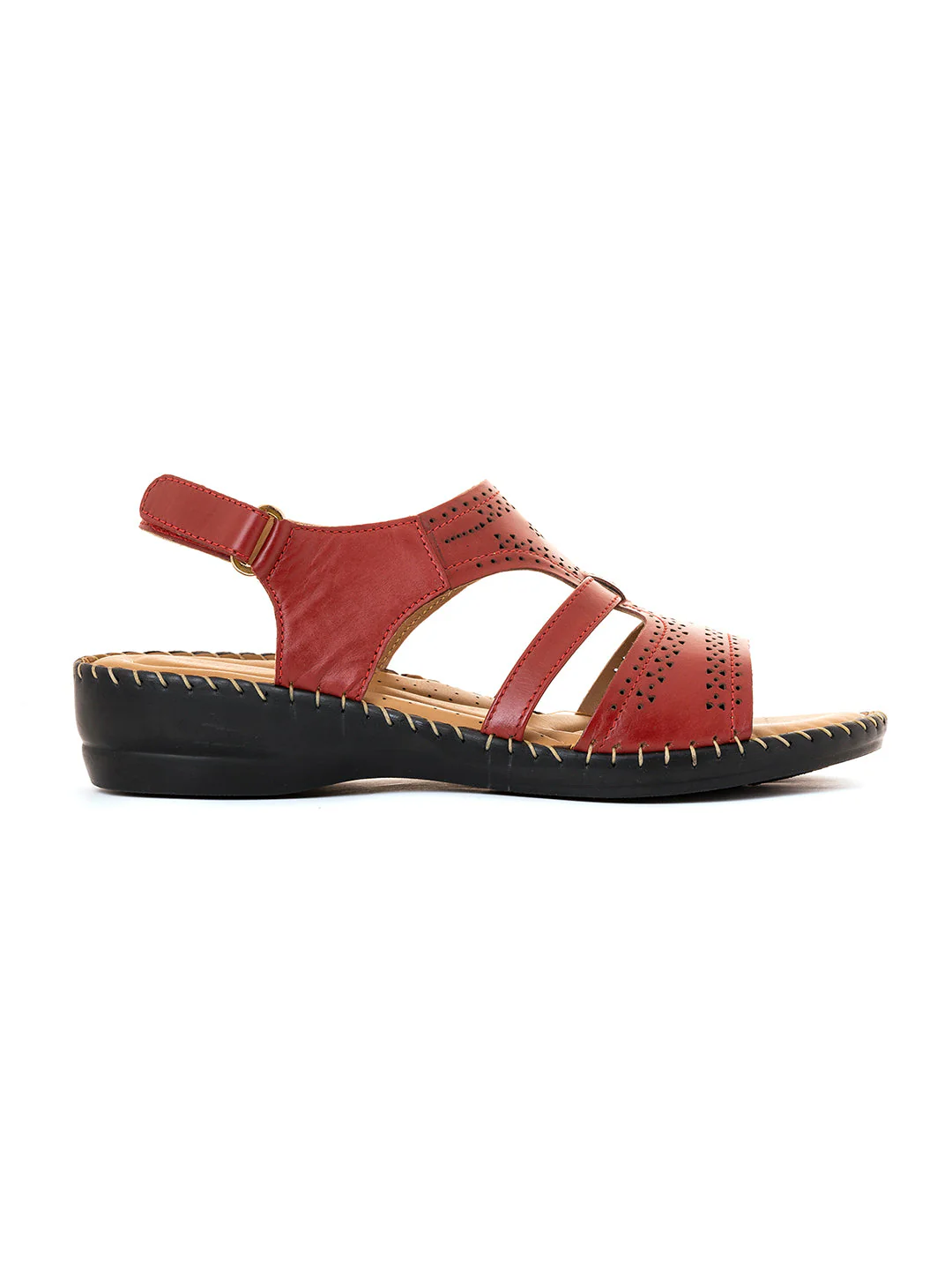 Khadim Softouch Leather Wedge Heel Sandal for Women - Image 4