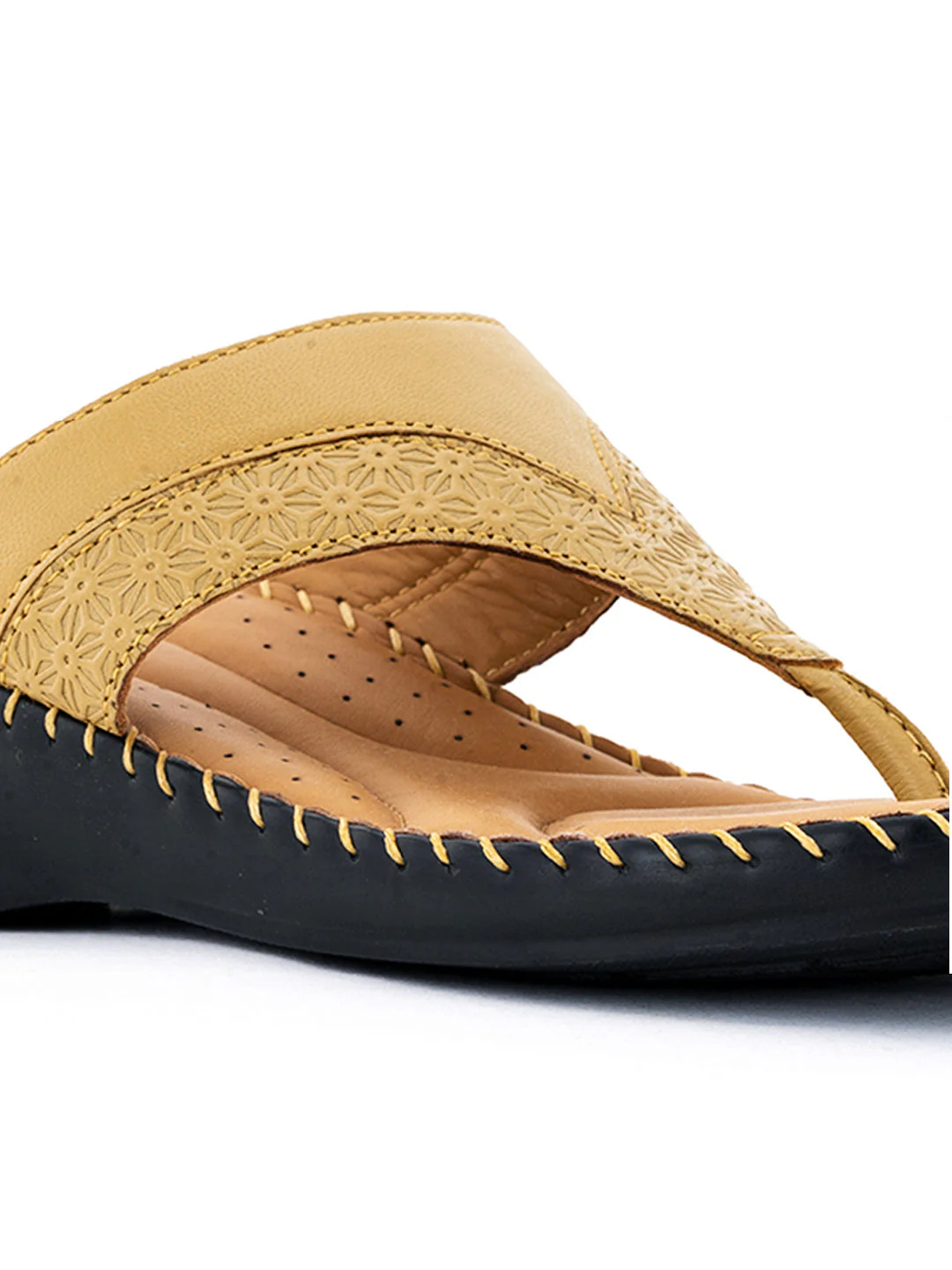 Khadim Softouch Leather Wedge Heel Slip On Sandal for Women - Image 10
