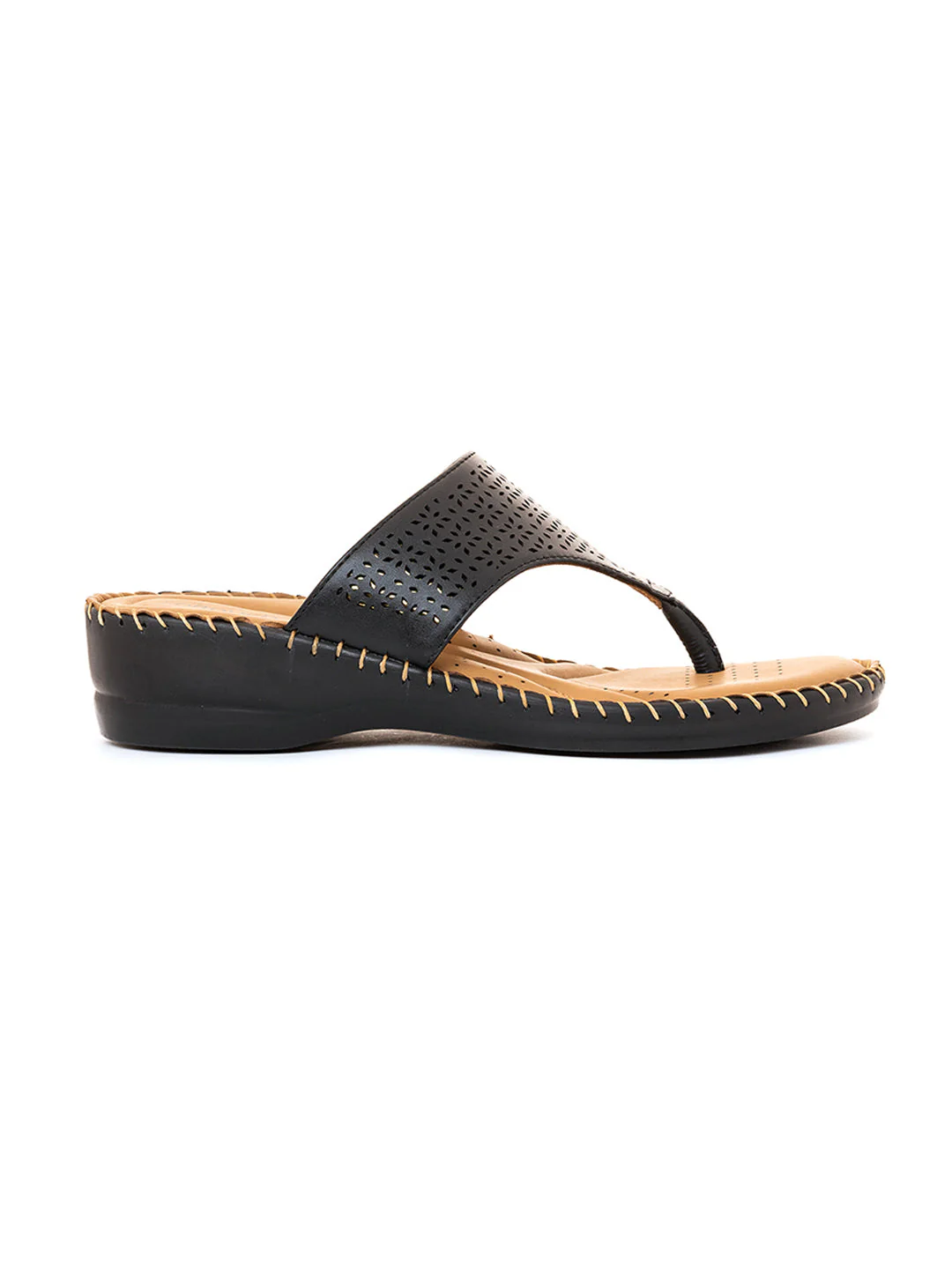 Khadim Softouch Leather Wedge Heel Slip On Sandal for Women - Image 10