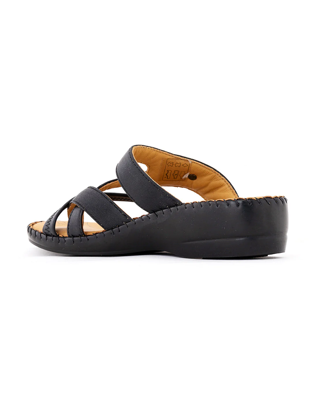 Khadim Softouch Leather Wedge Heel Slip On Sandal for Women - Image 9