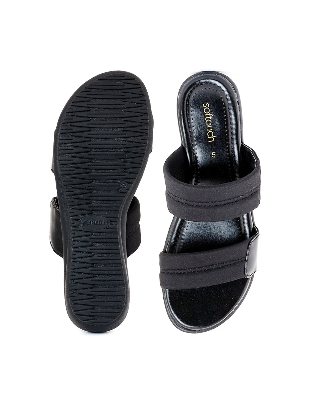 Khadim Softouch Wedge Heel Mule Slip On Sandal for Women - Image 11