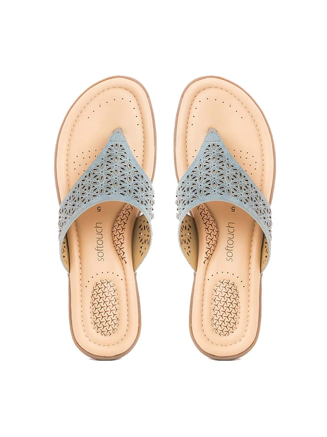 Khadim Softouch Wedge Heel Slip On Sandal for Women - Image 2
