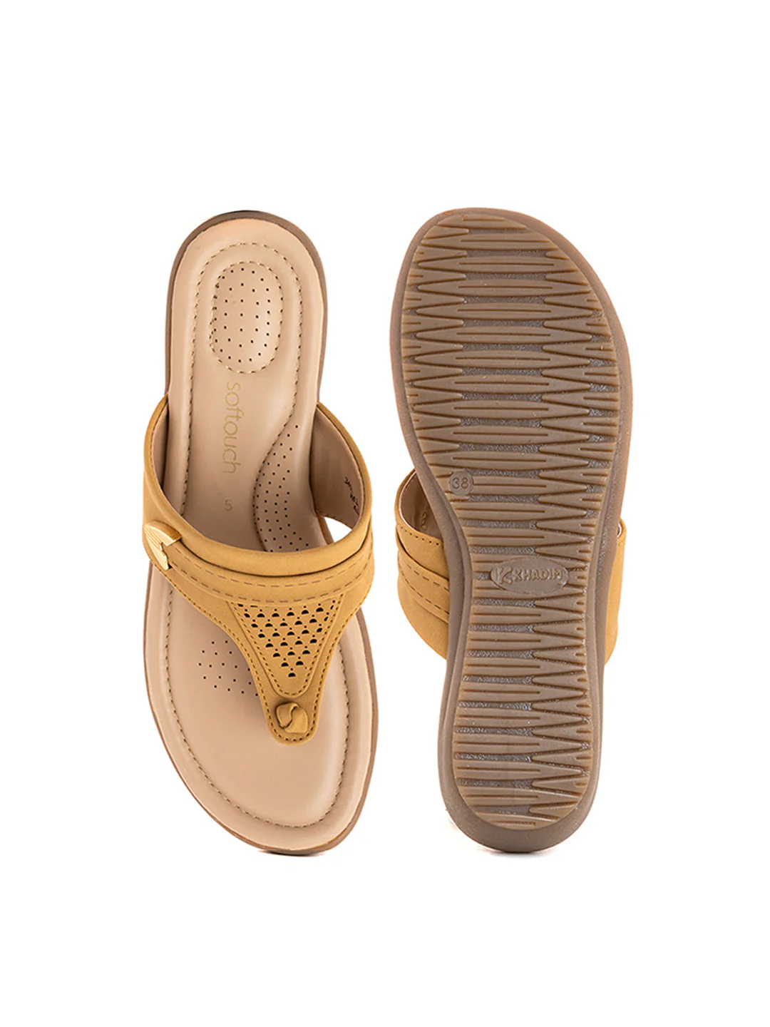Khadim Softouch Wedge Heel Slip On Sandal for Women - Image 11