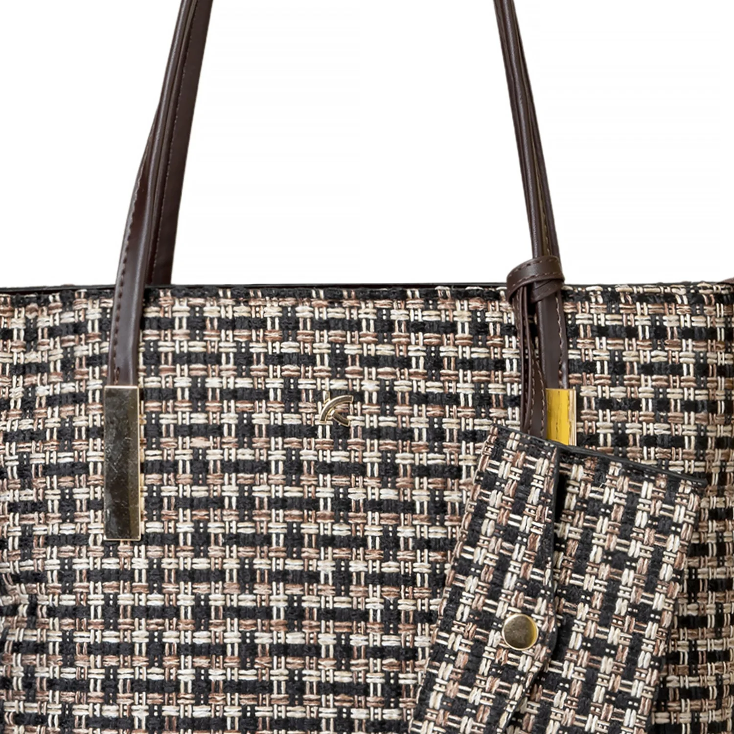 Khadim Tote Handbag with Walletnon-detachable for Women - Image 6