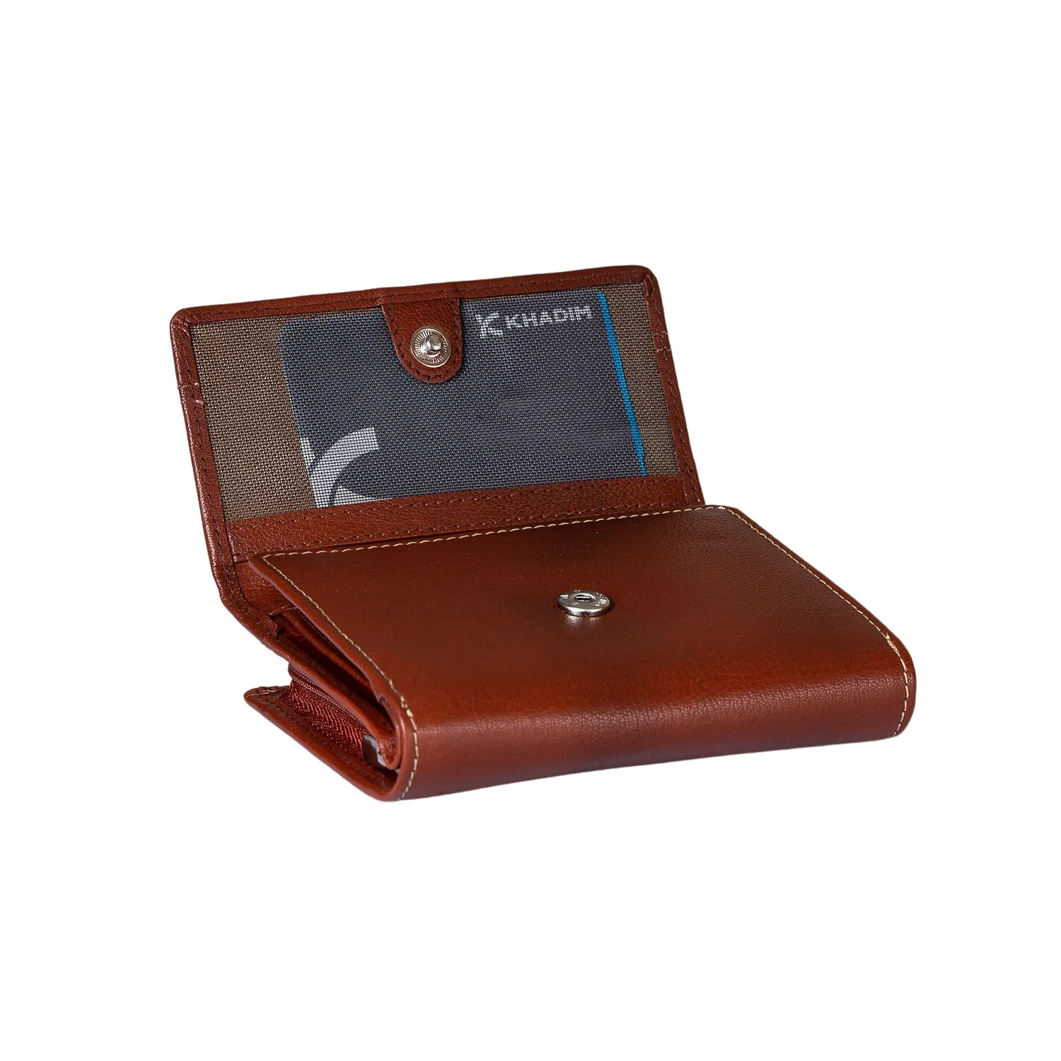 KHADIM Tri-Fold Leather Wallet for Women - Image 5
